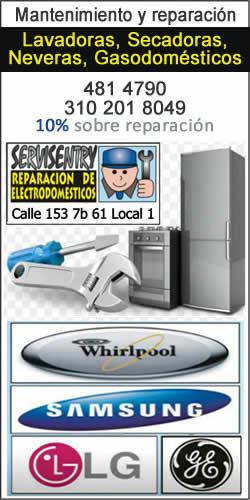 Servicio a domicilio. Reparación, arreglo, mantenimiento, servicio técnico de lavadoras, neveras, gasodomésticos, linea blanca, electrodomésticos, secadoras, hornos en Cedritos, norte de Bogotá.