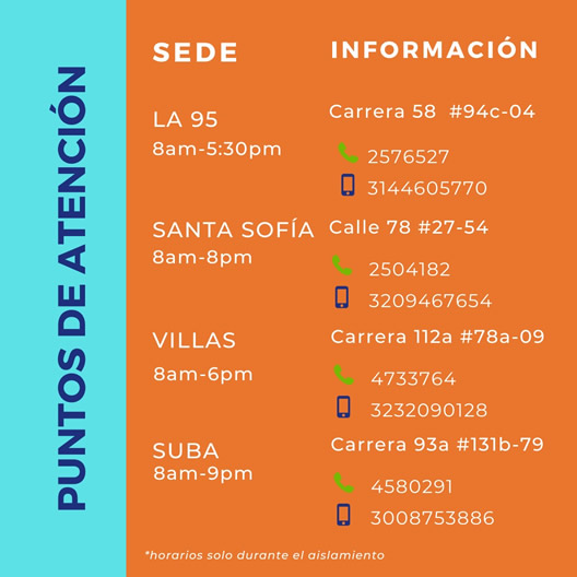 Droguería Especial barrio Cedritos, barrio Ciudad Jardín, norte de Bogotá.  Servicios a domicilio, inyectología, despacho de formulas médicas, venta de productos populares y baloto. Recargas Tu Llave en la sede de cedritos.