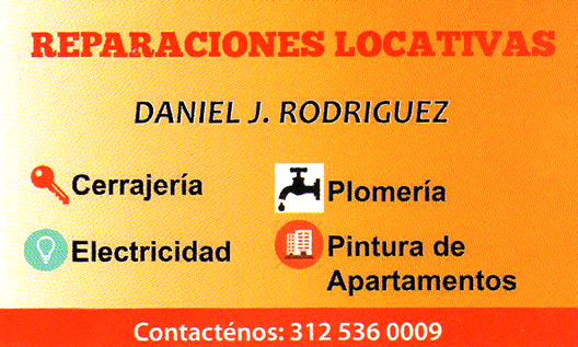 Cedritos Bogotá. Cerrajería, electricidad, plomería, reparación de electrodomésticos, pintura de casas, apartamentos. Ferretería. Daniel Rodríguez.