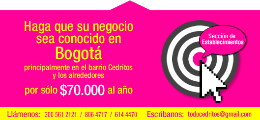 Barrio Cedritos en Bogotá Colombia. Directorio comercial y empresarial.  Clasificados, promociones, ofertas de empleo y mucho más.