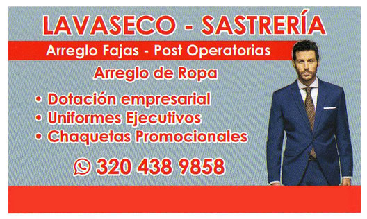 Sastrería Miguel Florez Cedritos Bogotá arreglo ropa confección